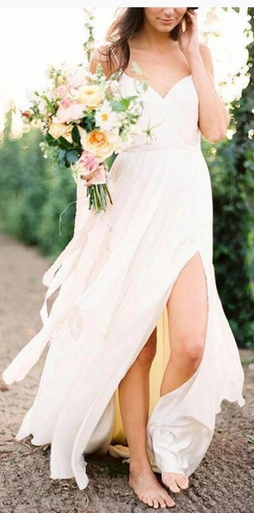 Simple Beach Wedding Dresses,Fashion Custom made Bridal Dress,PDW080