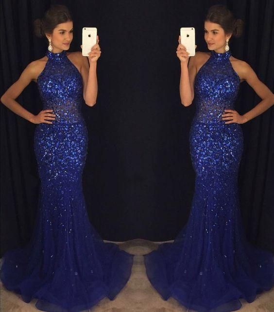 Mermaid Long Prom Dress with Full Beading,Fashion Dance Dress,Sweet 16 ...