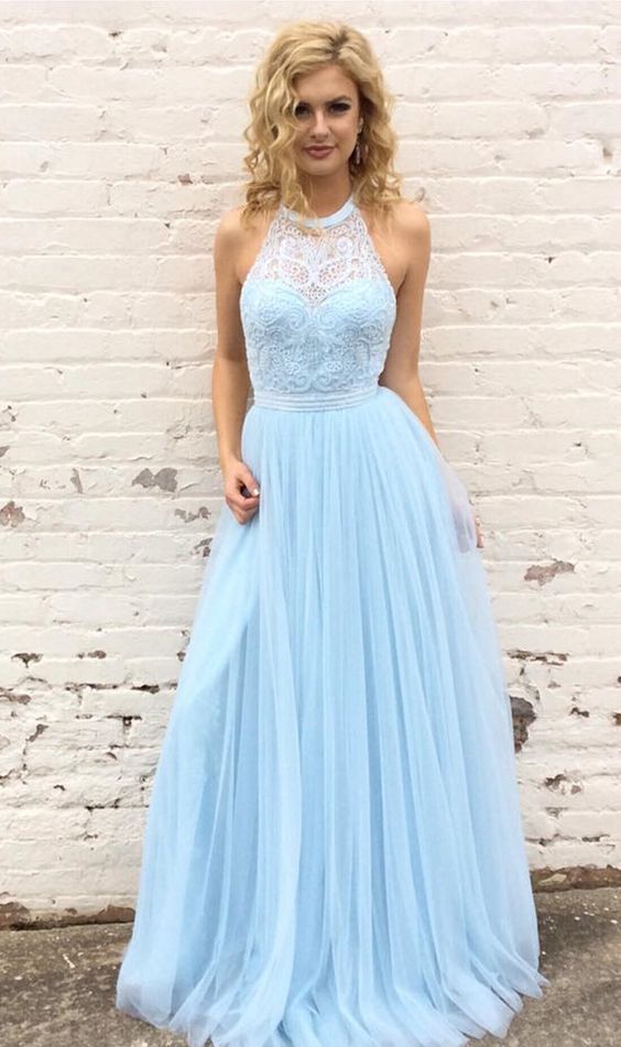 A-line Long Prom Dress with Appliques and Beading, School Dance Dresses ,Fashion Winter Formal Dress PPS013