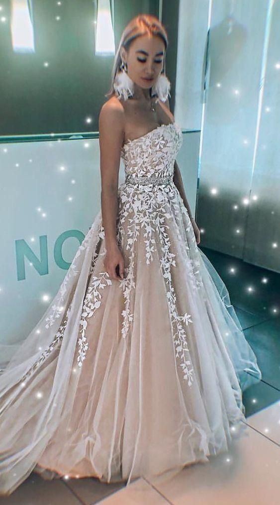 Long Prom Dresses with Applique and Beading 8th Graduation Dress School Dance Winter Formal Dress PDP0494