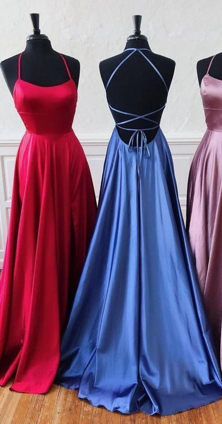 Simple Long Prom Dress With Lace up Back,Fashion Winter Formal Dress PDP0167