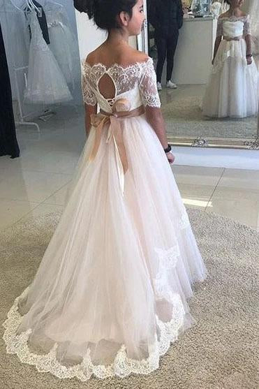 Cheap Flowergirl Dress for Wedding,Custom Made Flowergirl Dress PDF008