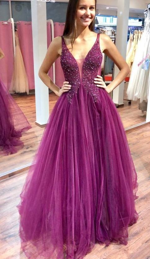 Long Prom Dress With Applique and Beading,Fashion Winter Formal Dress PDP0169