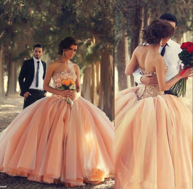Strapless Ball Gown Long Prom Dresses with Beading,Sweet 16 Quinceanera Dress,BP307